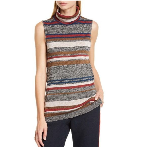 🎁 Veronica Beard Esther Stripe Turtleneck